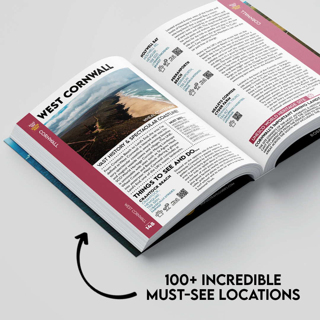 Road Trip South West Guide Book by Robbie Roams | Cornwall Devon Dorset Somerset