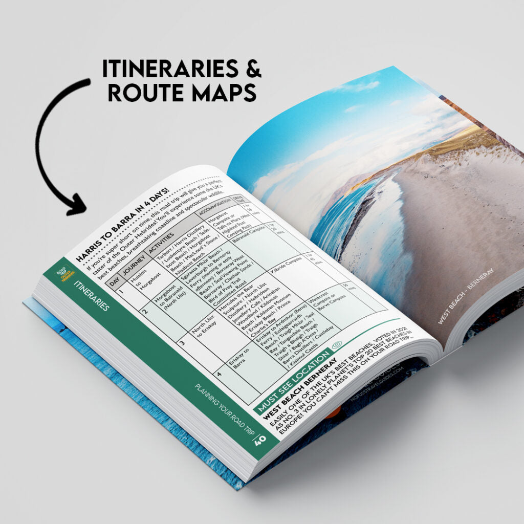 Road Trip Outer Hebrides Guide Book by Robbie Roams | Lewis Harris Uist Barra