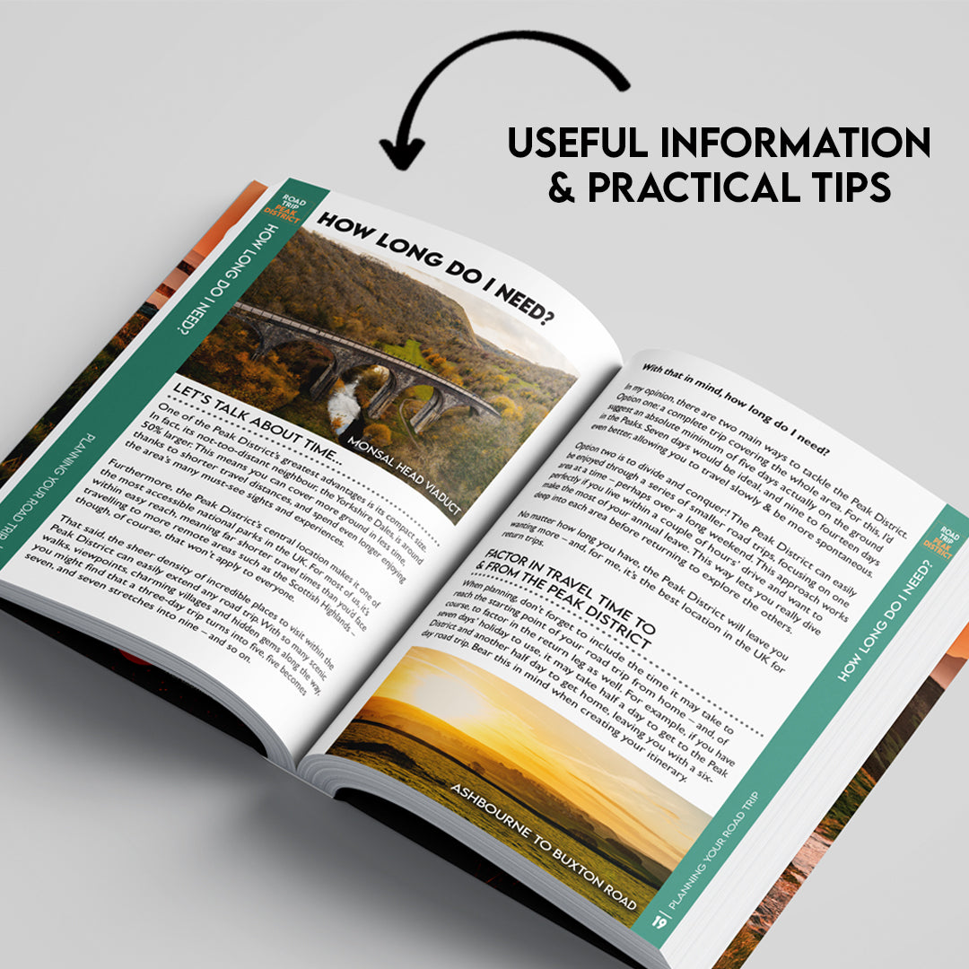 Road Trip Peak District Guide Book by Robbie Roams | Ultimate UK Travel Guide