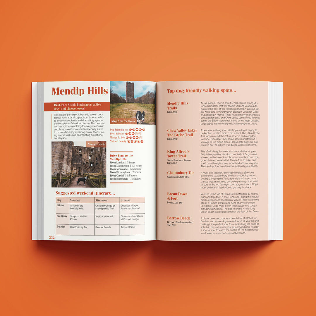 Dog-Friendly Weekends Away UK Guide Book by Robbie Roams | 52 Destinations