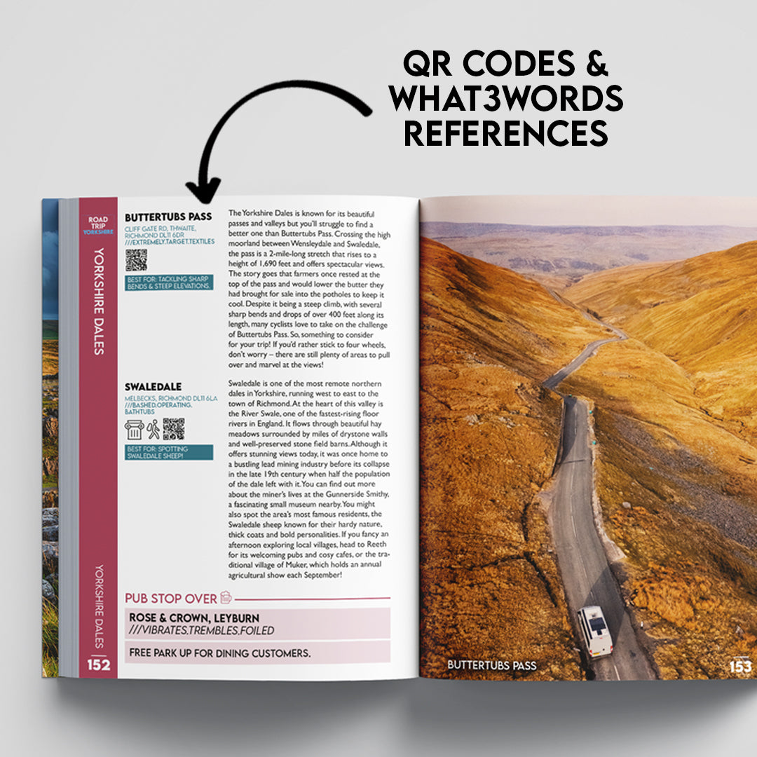 Road Trip Yorkshire Guide Book by Robbie Roams | Dales Moors & Coast