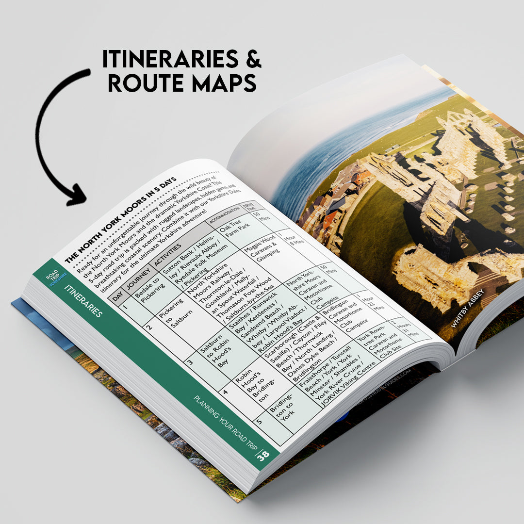 Road Trip Yorkshire Guide Book by Robbie Roams | Dales Moors & Coast