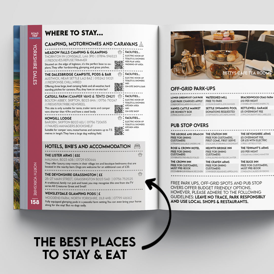 Road Trip Yorkshire Guide Book by Robbie Roams | Dales Moors & Coast