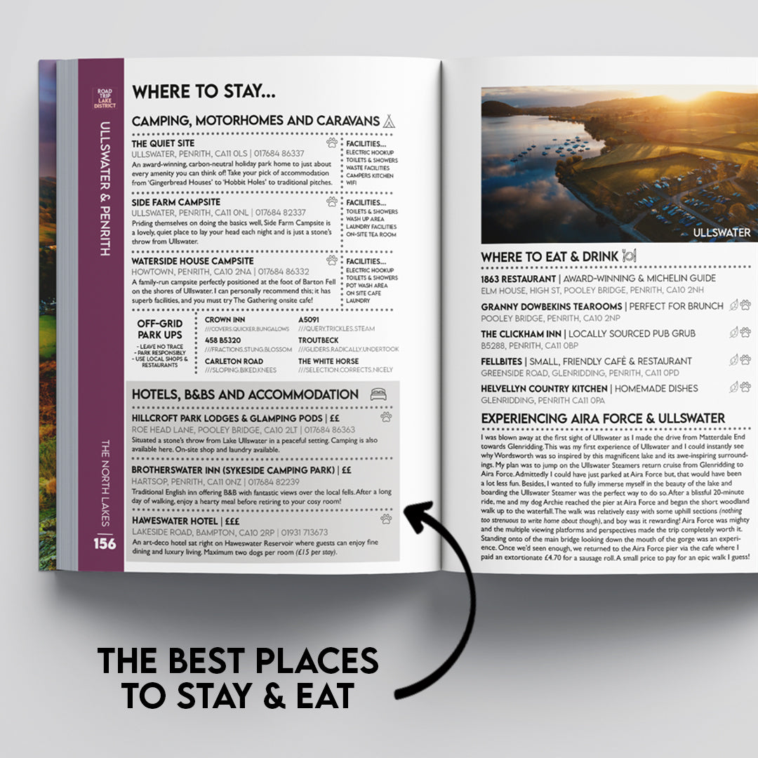 Road Trip Lake District Guide Book by Robbie Roams | Ultimate UK Travel Guide