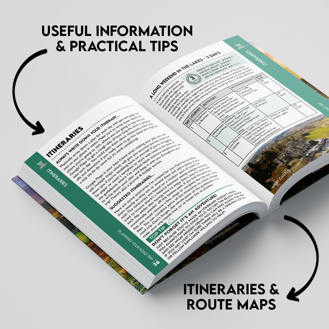 Road Trip Lake District Guide Book by Robbie Roams | Ultimate UK Travel Guide