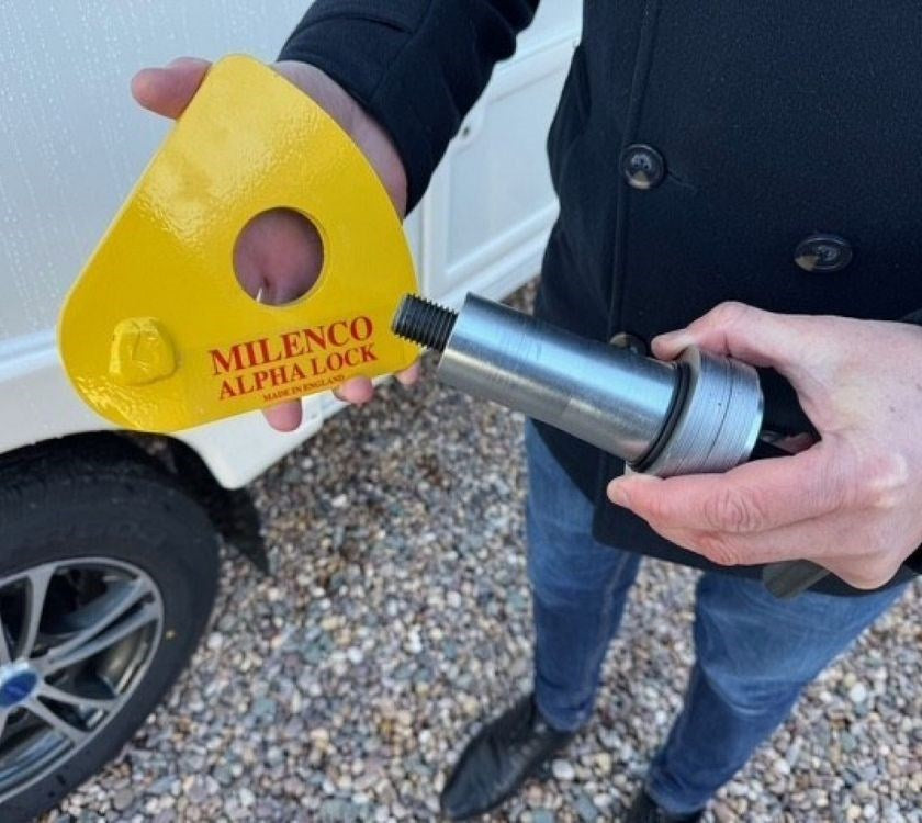 Milenco - Alpha Wheel Lock | Sold Secure Diamond Caravan Security | 7757
