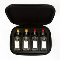 The Nomads Kitchen - Bottle Rack Kit | 4 x 100ml Travel Oil & Sauce Bottle Set