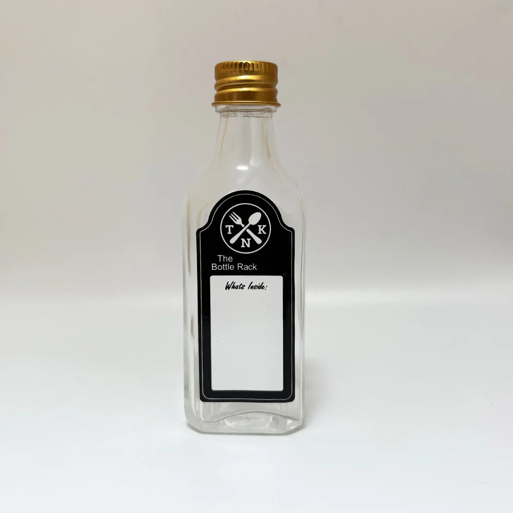 The Nomads Kitchen - Bottle Rack Kit | 4 x 100ml Travel Oil & Sauce Bottle Set