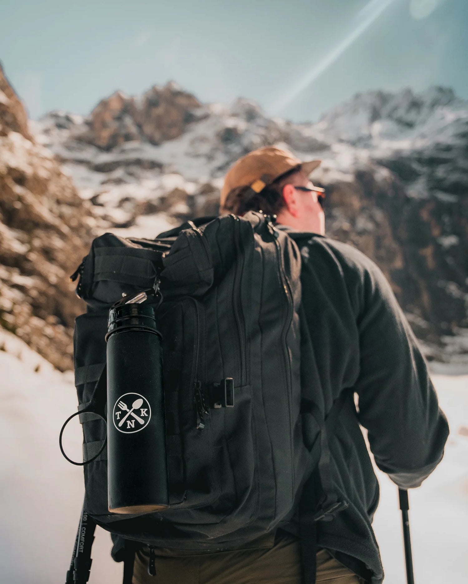 The Nomads Kitchen - Foldable Water Bottle | 600ml Collapsible Travel Bottle