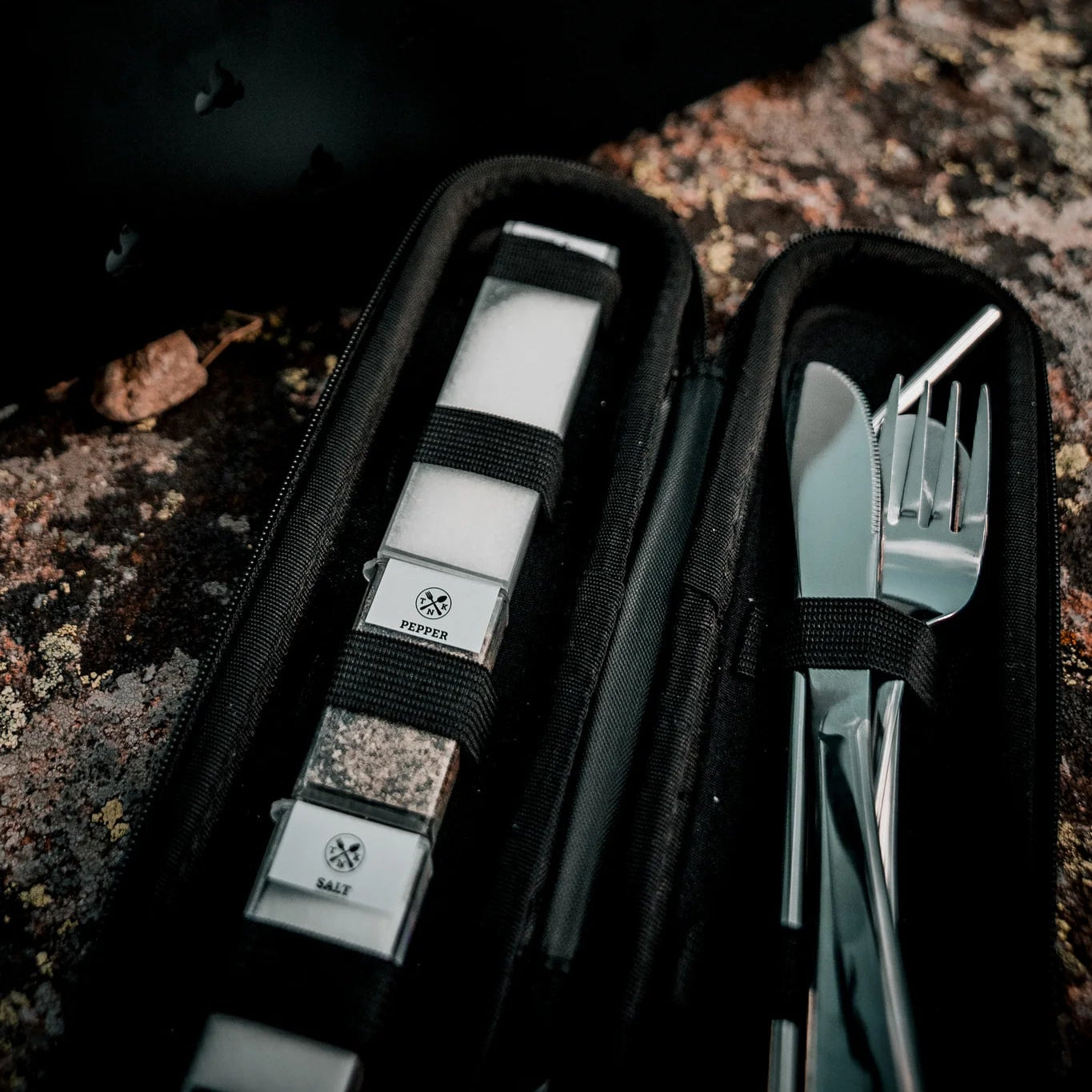 The Nomads Kitchen - The Pocket Kitchen Kit | Portable Cutlery Set with Case