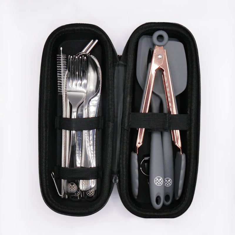 The Nomads Kitchen - Cooking & Cutlery Kit | Portable Camping Utensil Set