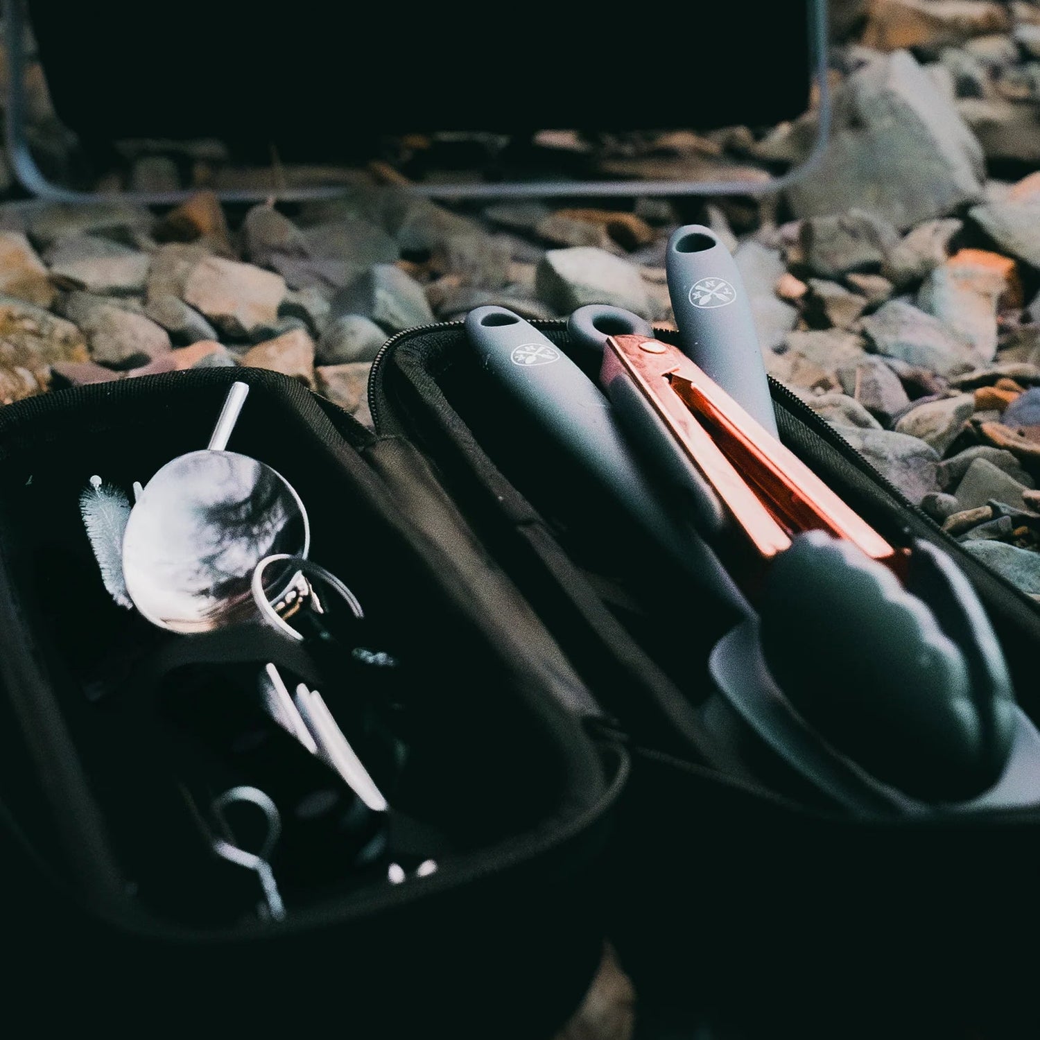 The Nomads Kitchen - Cooking & Cutlery Kit | Portable Camping Utensil Set