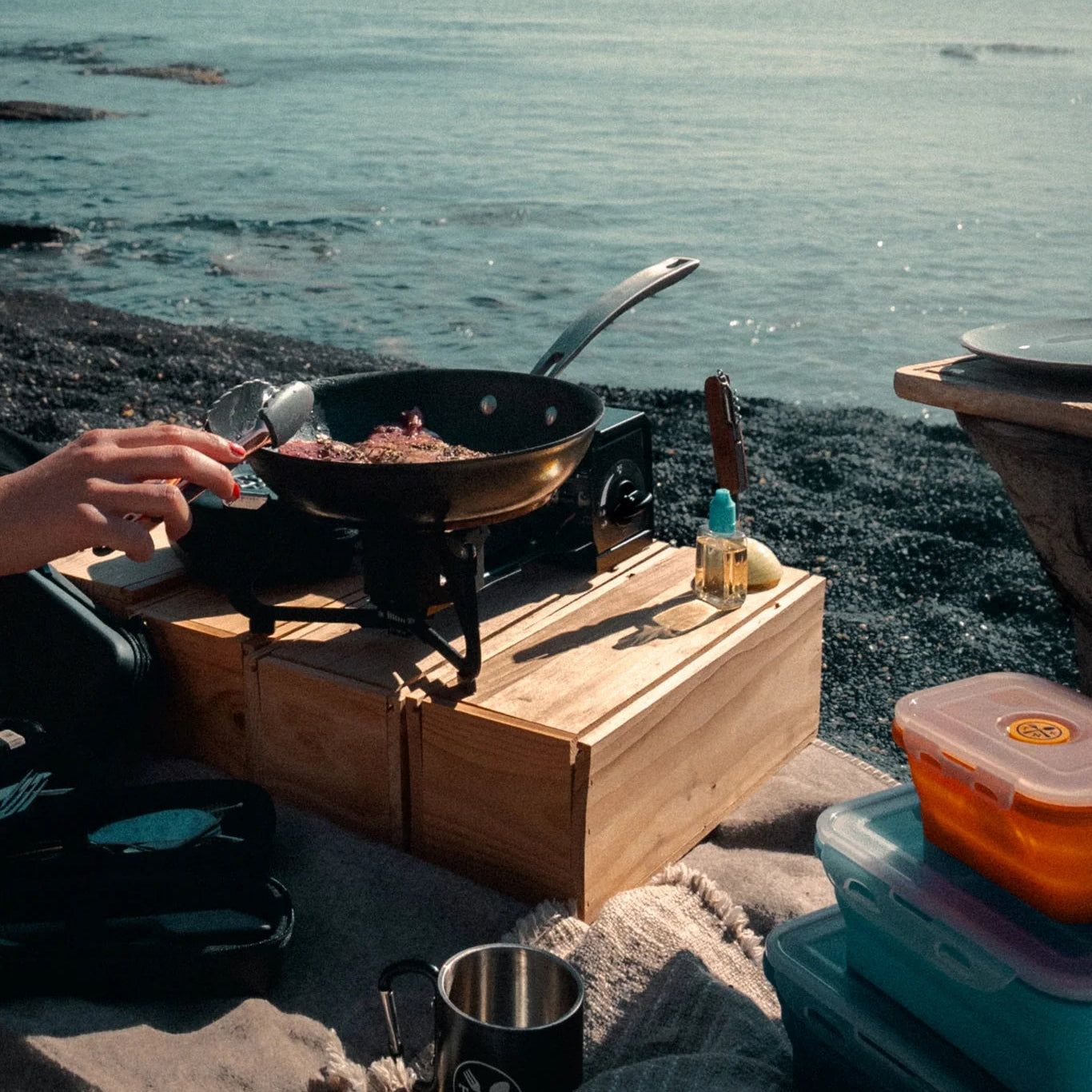 The Nomads Kitchen - Foldable Camping Stove | Butane Portable Cooker