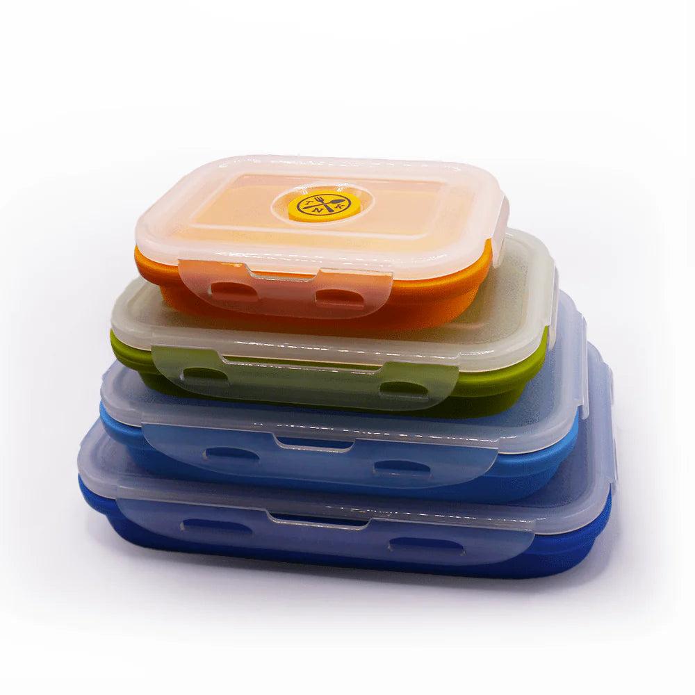 The Nomads Kitchen - Collapsible Food Containers | Silicone Camping Storage Set