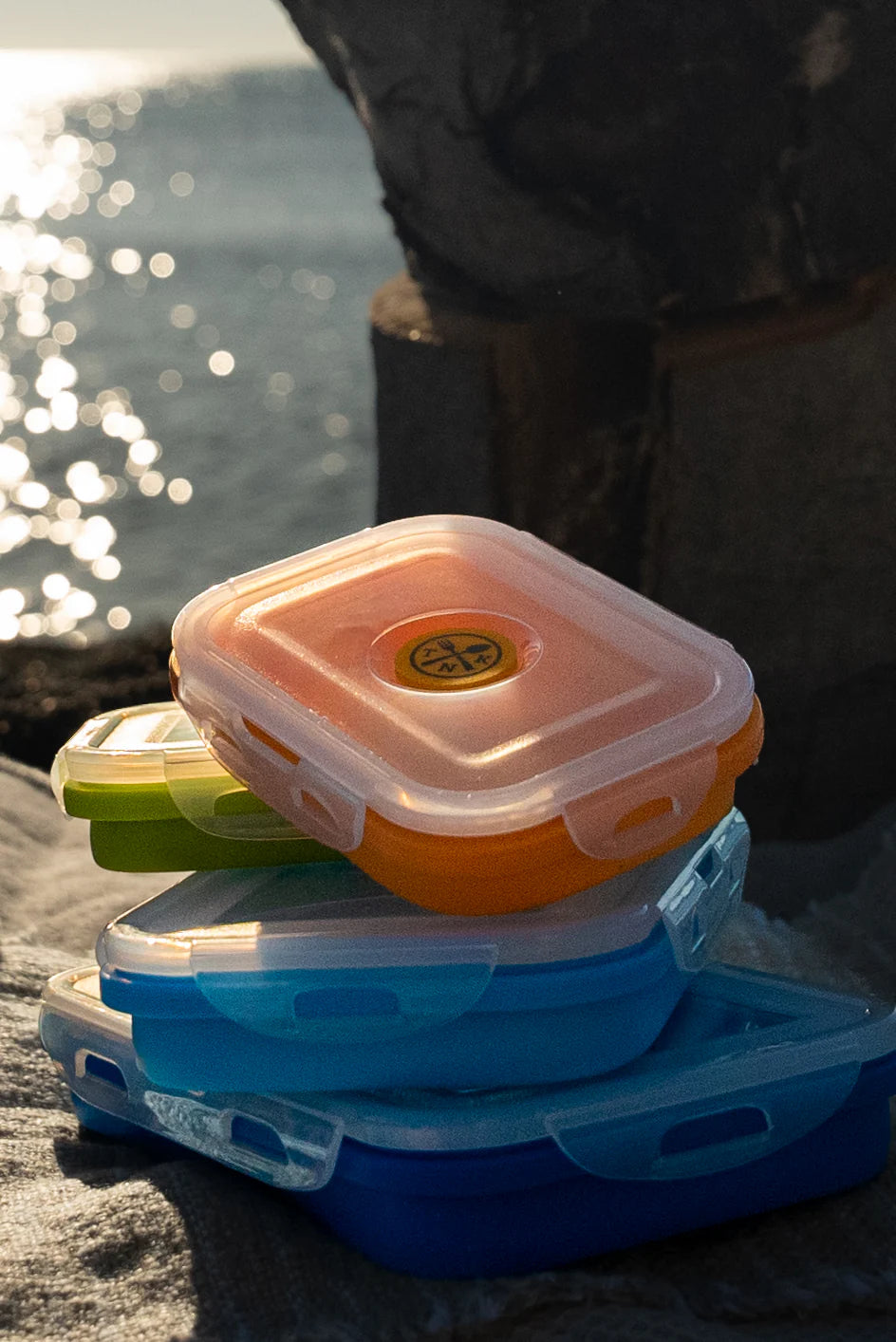 The Nomads Kitchen - Collapsible Food Containers | Silicone Camping Storage Set