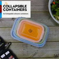 The Nomads Kitchen - Collapsible Food Containers | Silicone Camping Storage Set