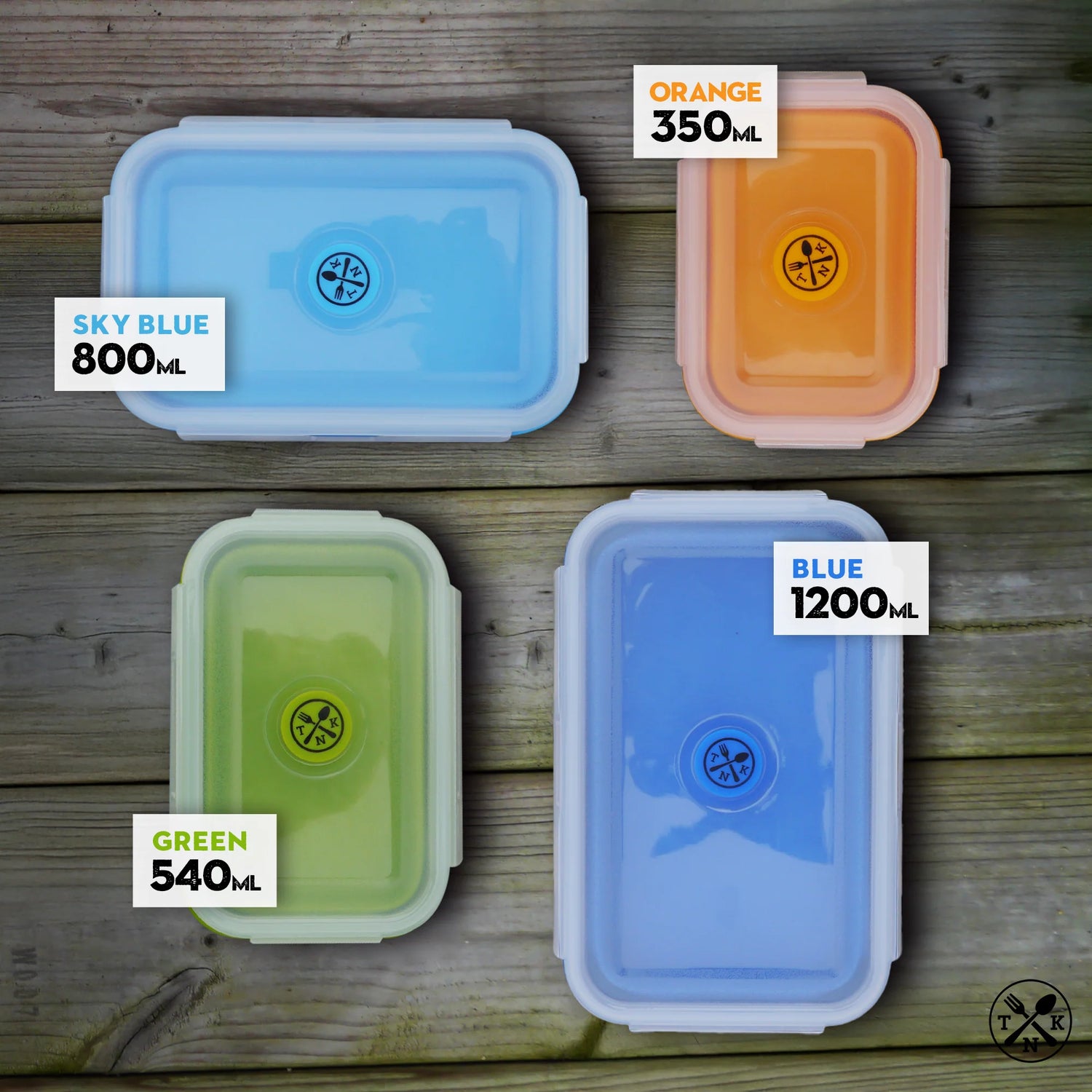 The Nomads Kitchen - Collapsible Food Containers | Silicone Camping Storage Set
