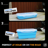 The Nomads Kitchen - Collapsible Food Containers | Silicone Camping Storage Set