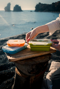 The Nomads Kitchen - Collapsible Food Containers | Silicone Camping Storage Set