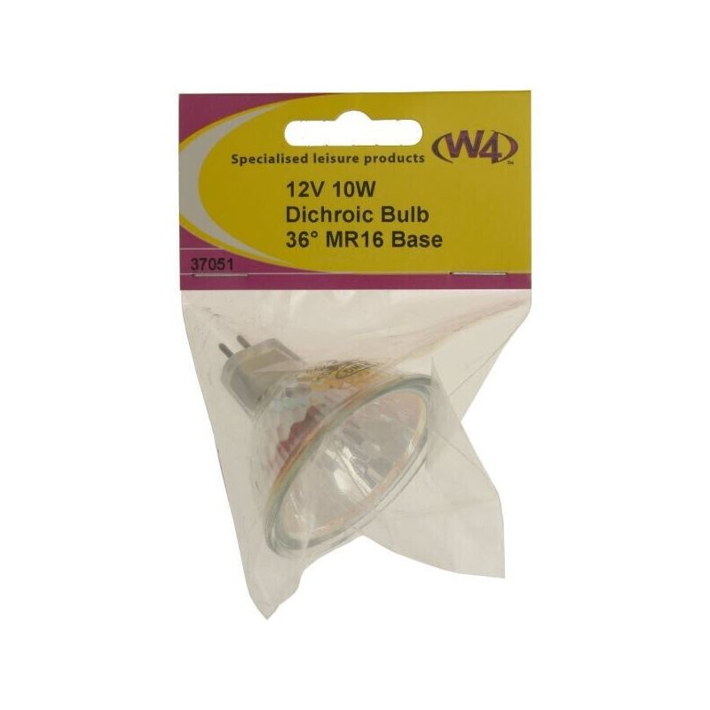 12V 10W G4 MR16 dichroic light bulb