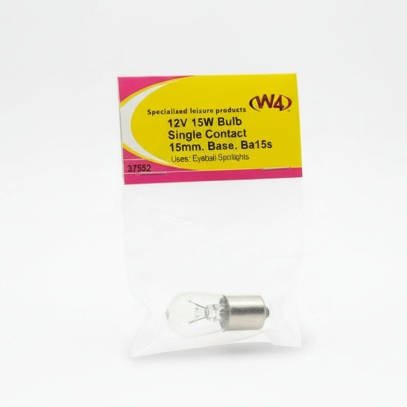 W4 - 12V 15W BA15S Light Bulb