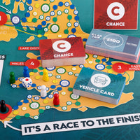 Road Trip The Game by No Fuss Travel Guides | Family Travel Board Game for 2-6 Players