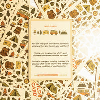 Camping Conversations Card Game by No Fuss Travel Guides | 300+ Travel Conversation Starters & Family Fun