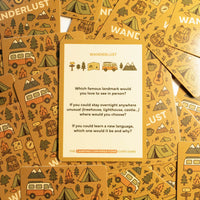 Camping Conversations Card Game by No Fuss Travel Guides | 300+ Travel Conversation Starters & Family Fun
