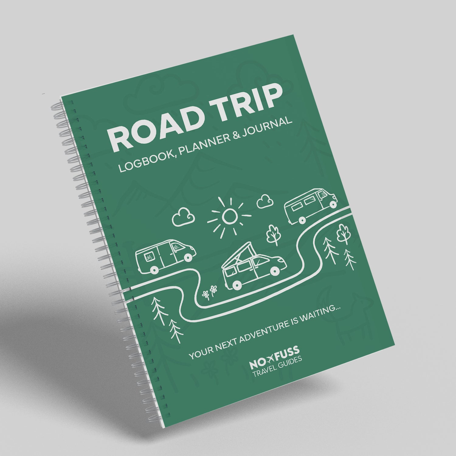 Road Trip Logbook, Planner & Travel Journal by No Fuss Travel Guides | Trip Planning & Memory Book