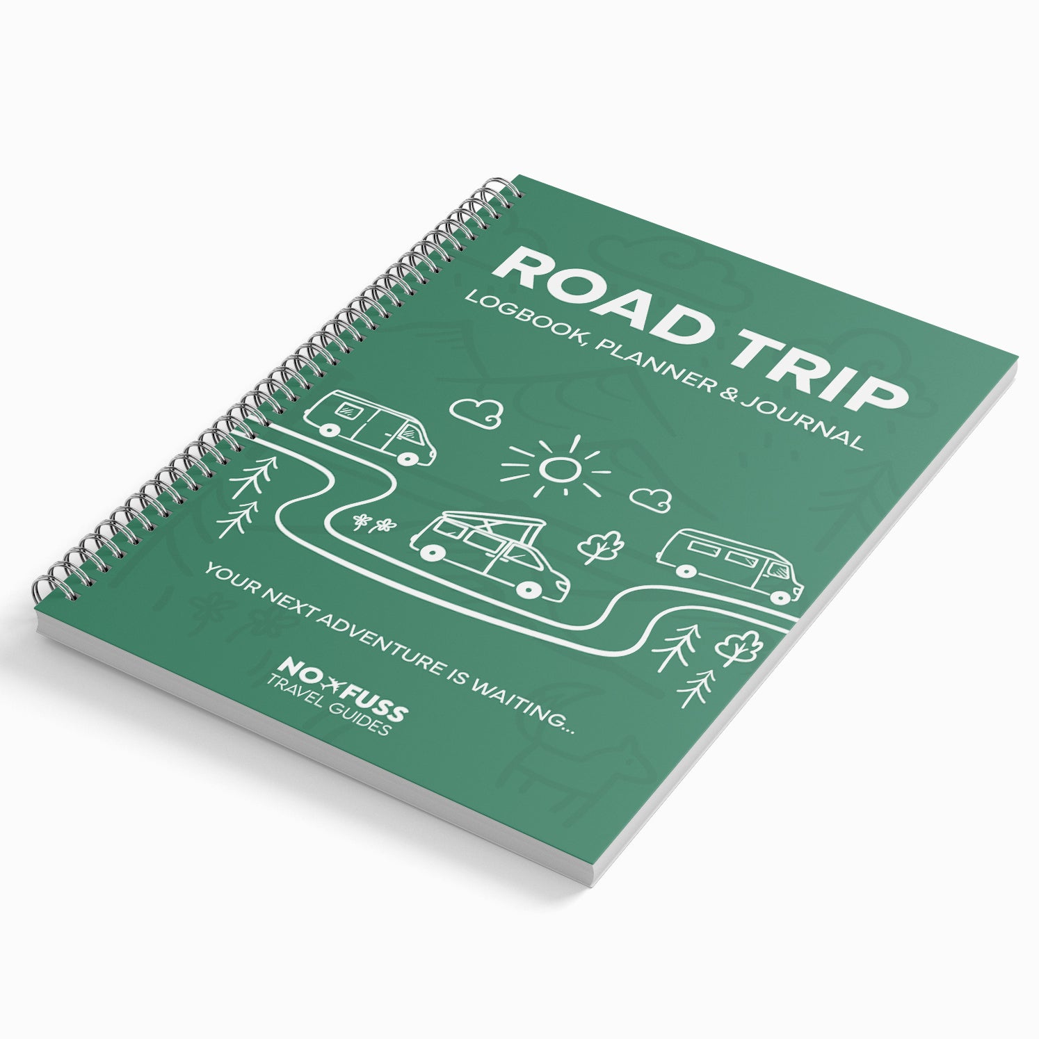 Road Trip Logbook, Planner & Travel Journal by No Fuss Travel Guides | Trip Planning & Memory Book