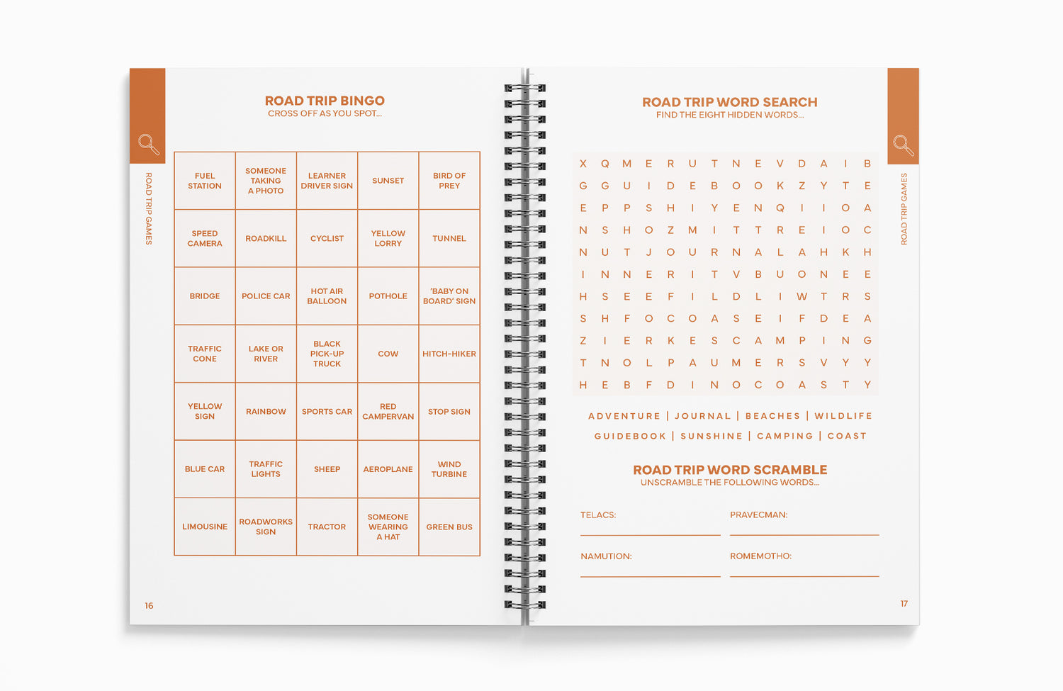 Road Trip Logbook, Planner & Travel Journal by No Fuss Travel Guides | Trip Planning & Memory Book
