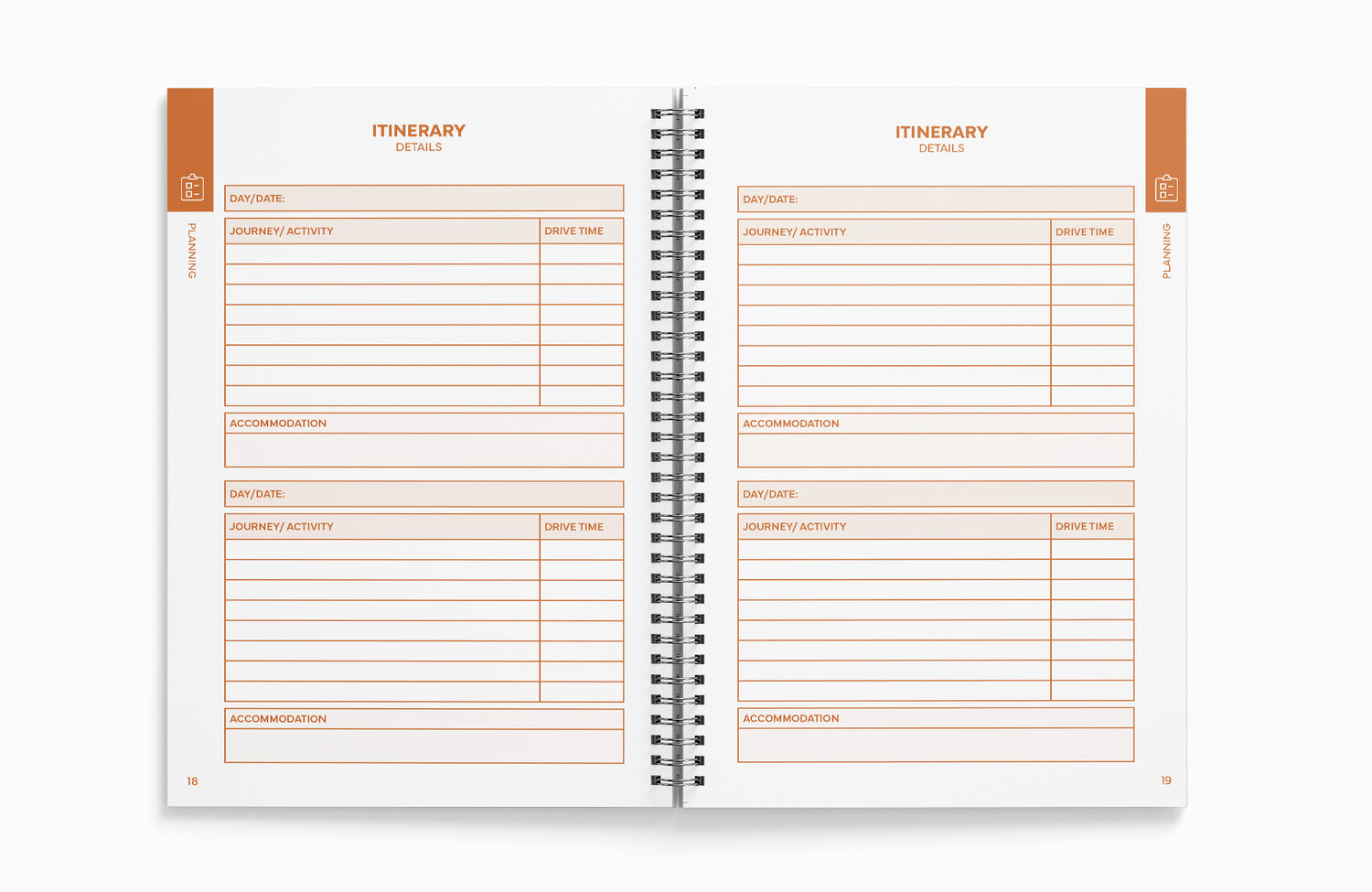 Road Trip Logbook, Planner & Travel Journal by No Fuss Travel Guides | Trip Planning & Memory Book