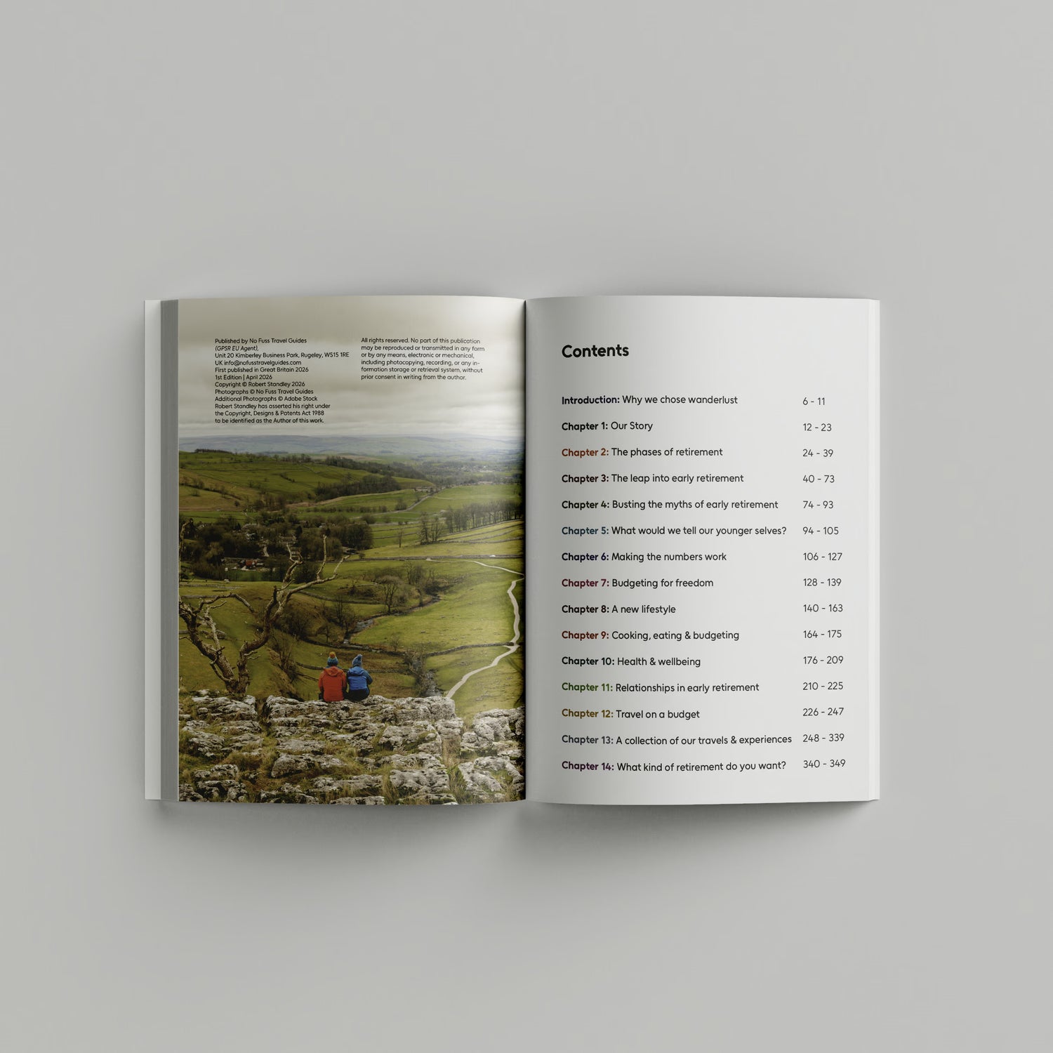 Early Retirement Wanderlust Book by Richard & Jackie Pickles | Guide to Retiring Early & Travelling the World