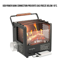 Alogfire - Mini Campfire | Compact Real-Flame Outdoor Heater
