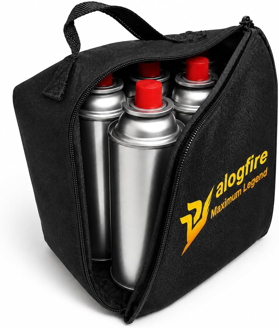 Alogfire - Gas Canister Carry Bag | Holds Up To 6 Canisters