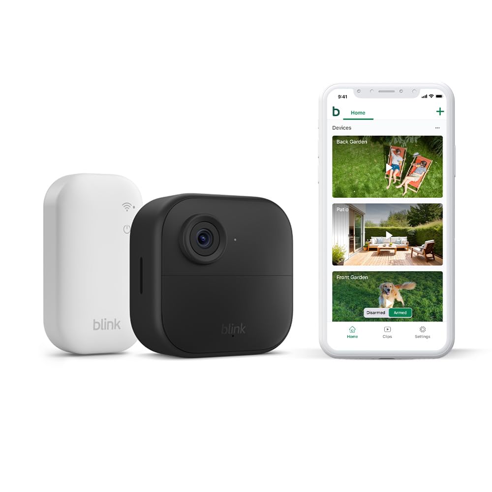 Blink - Outdoor 4 Wireless Smart Security Camera Kit & Sync Module – 1080p HD | Night Vision | Two-Way Audio