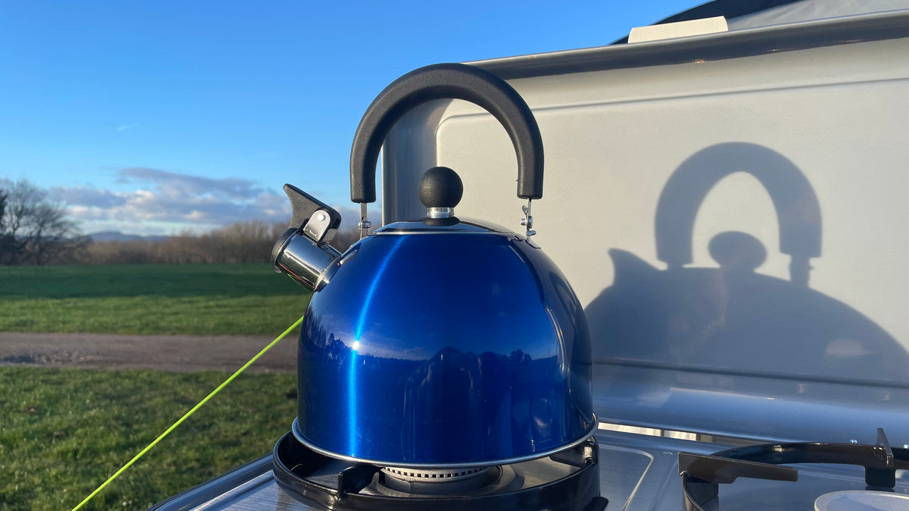 OLPRO - 2 Litre Stainless Steel Whistling Kettle (Blue) | OL513B