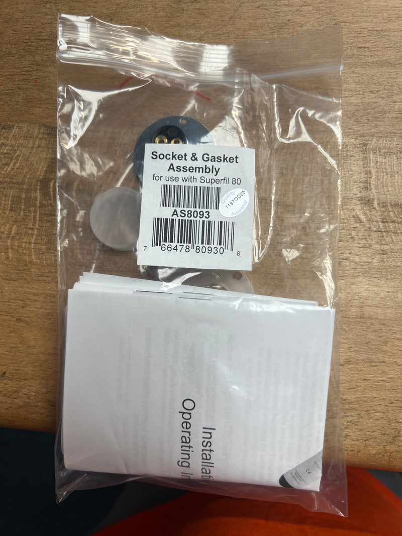 Socket & Gasket Assembly for Superfil 80