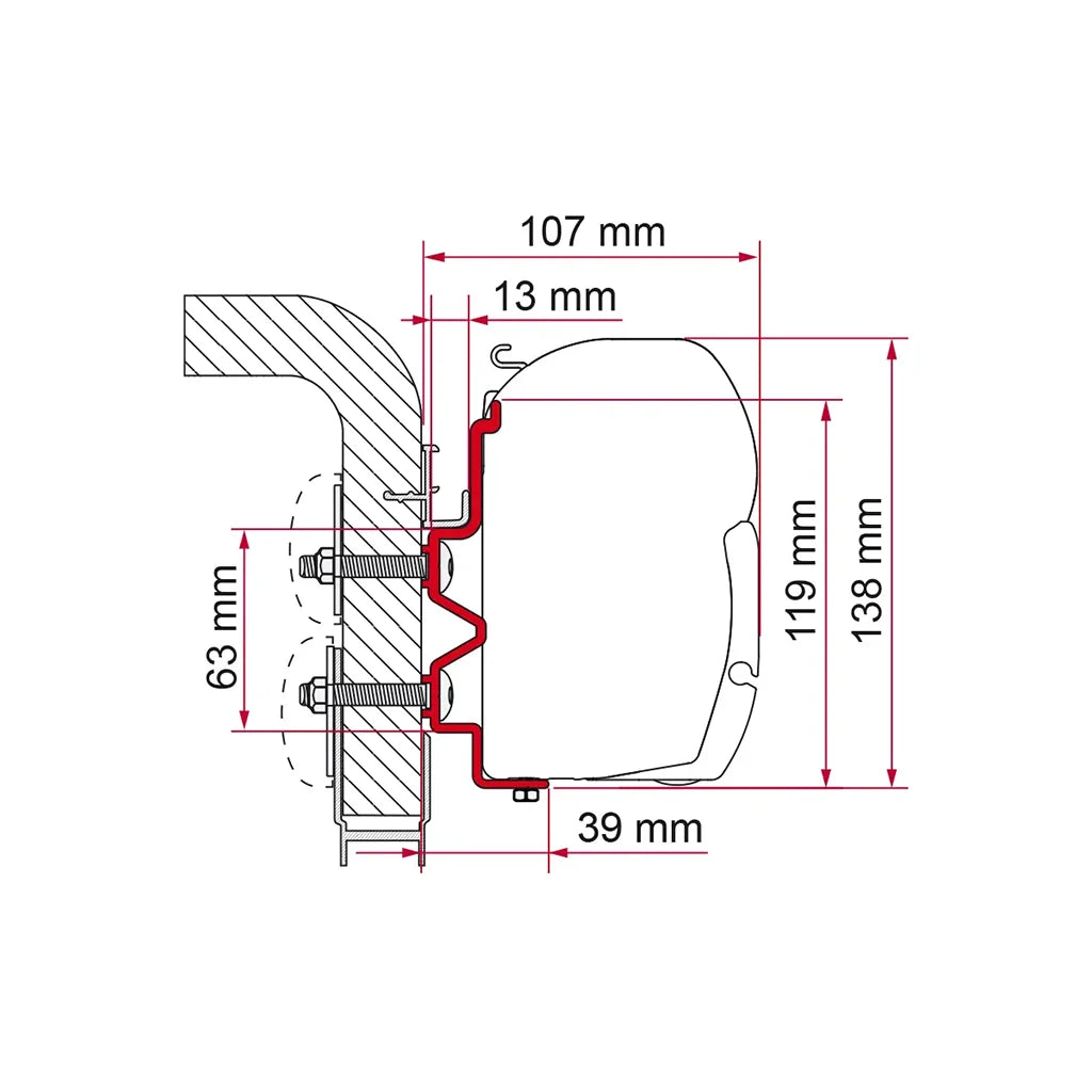 Fiamma - Adapter Hymercamp 400 | 98655-274
