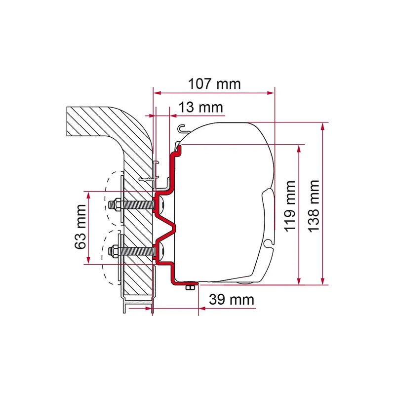 Fiamma - Adapter Hymercamp 400 | 98655-274