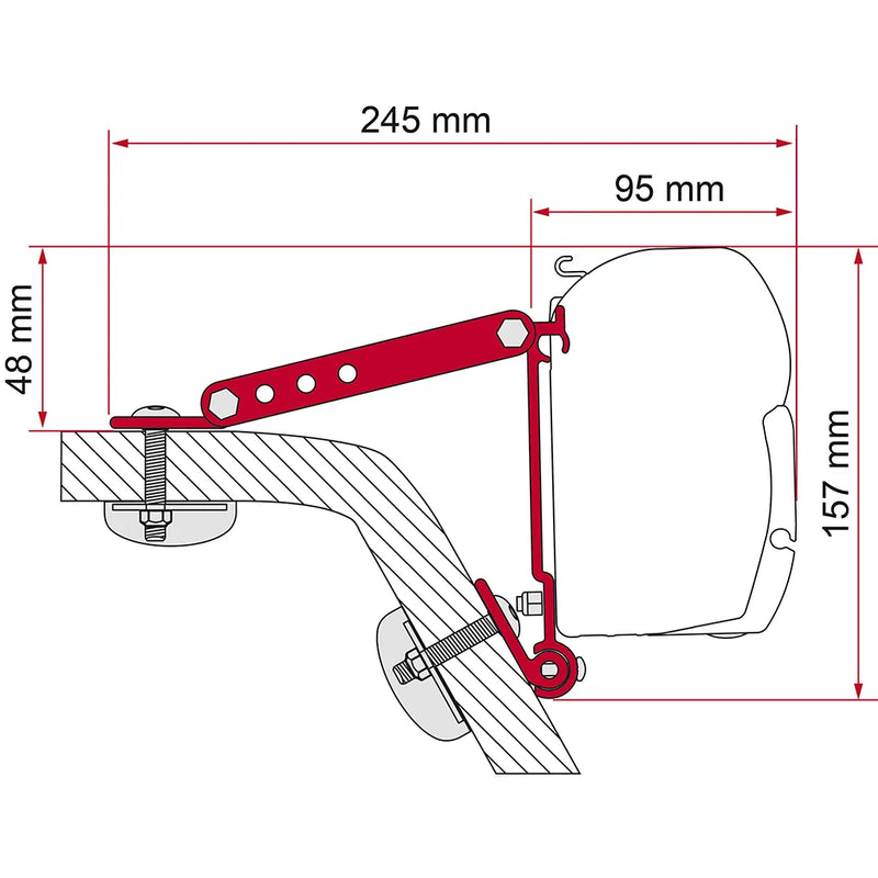 Fiamma - Kit Wall Adapter | 98655-318