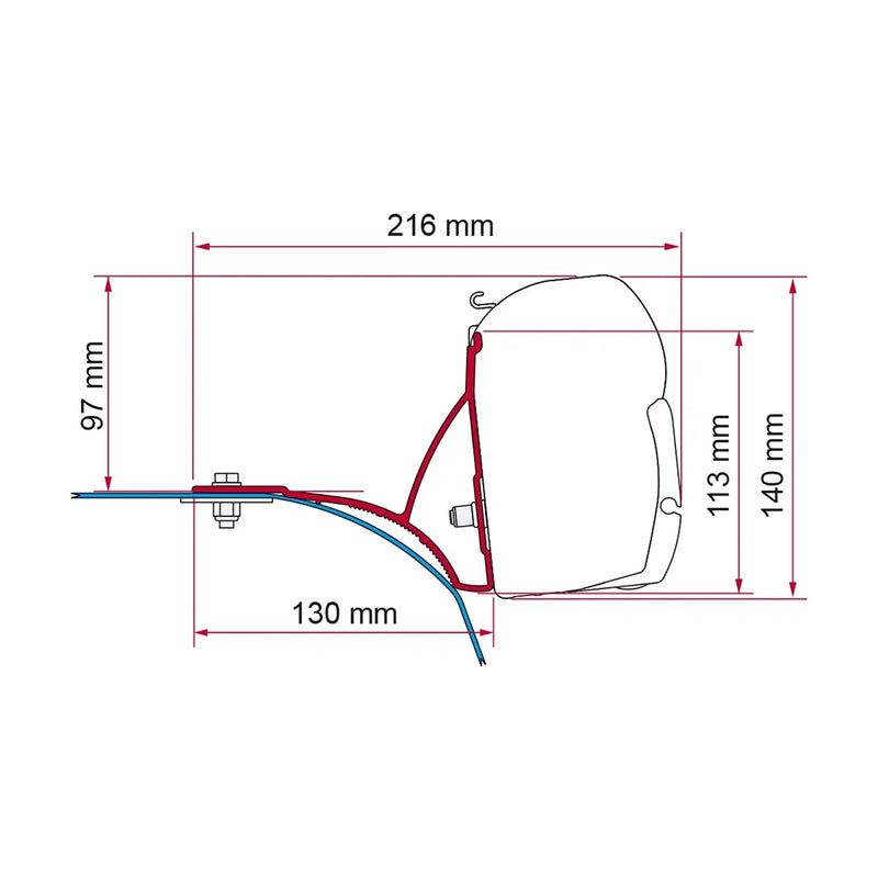 Fiamma - Kit Ducato Roof Rack | 98655-485