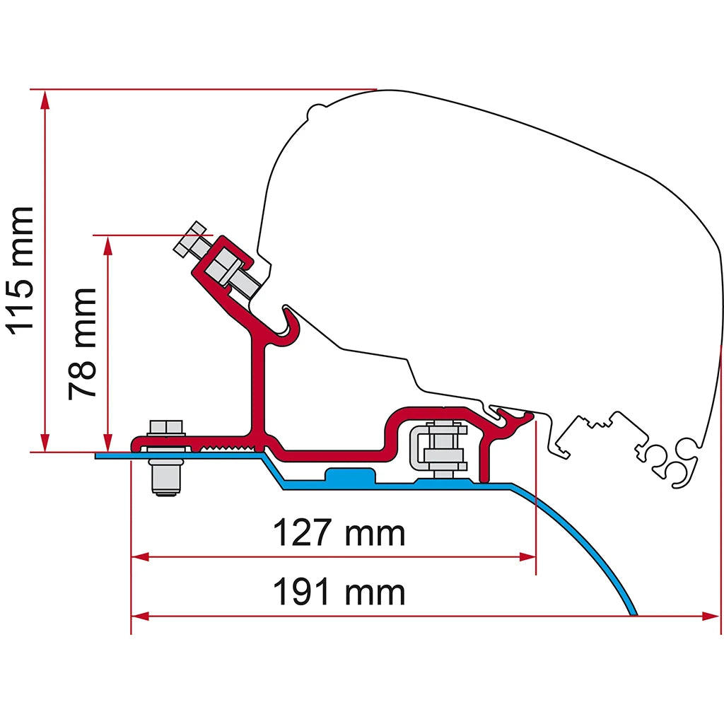 Fiamma - Kit Ducato/Jumper/Boxer H3 | 98655-656