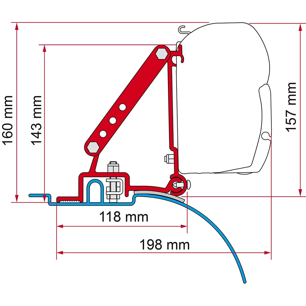 Fiamma - Kit Ducato/Jumper/Boxer HR <06 | 98655-680