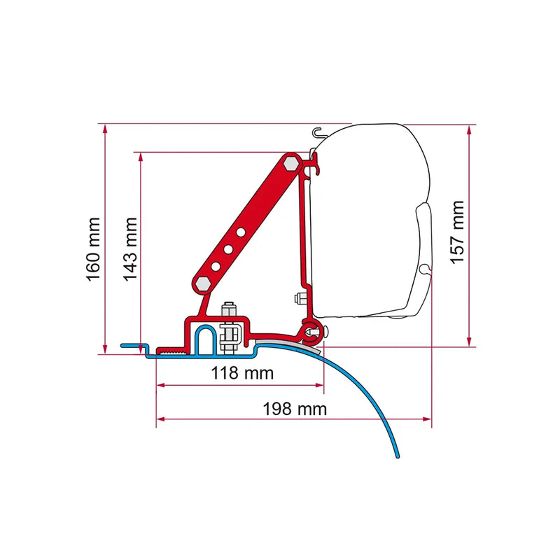 Fiamma - Kit Ducato/Jumper/Boxer Highroof>06 | 98655-755