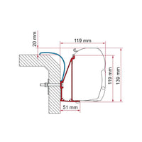 Fiamma - Adapter Rapido 350 Serie 6 | 98655-895