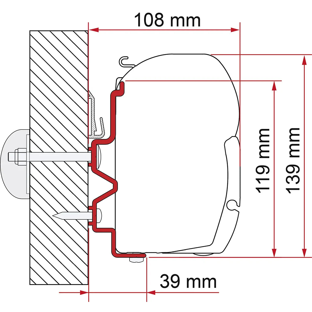 Fiamma - Adapter Rapido 400 Serie 9DF-9M-10 | 98655-917