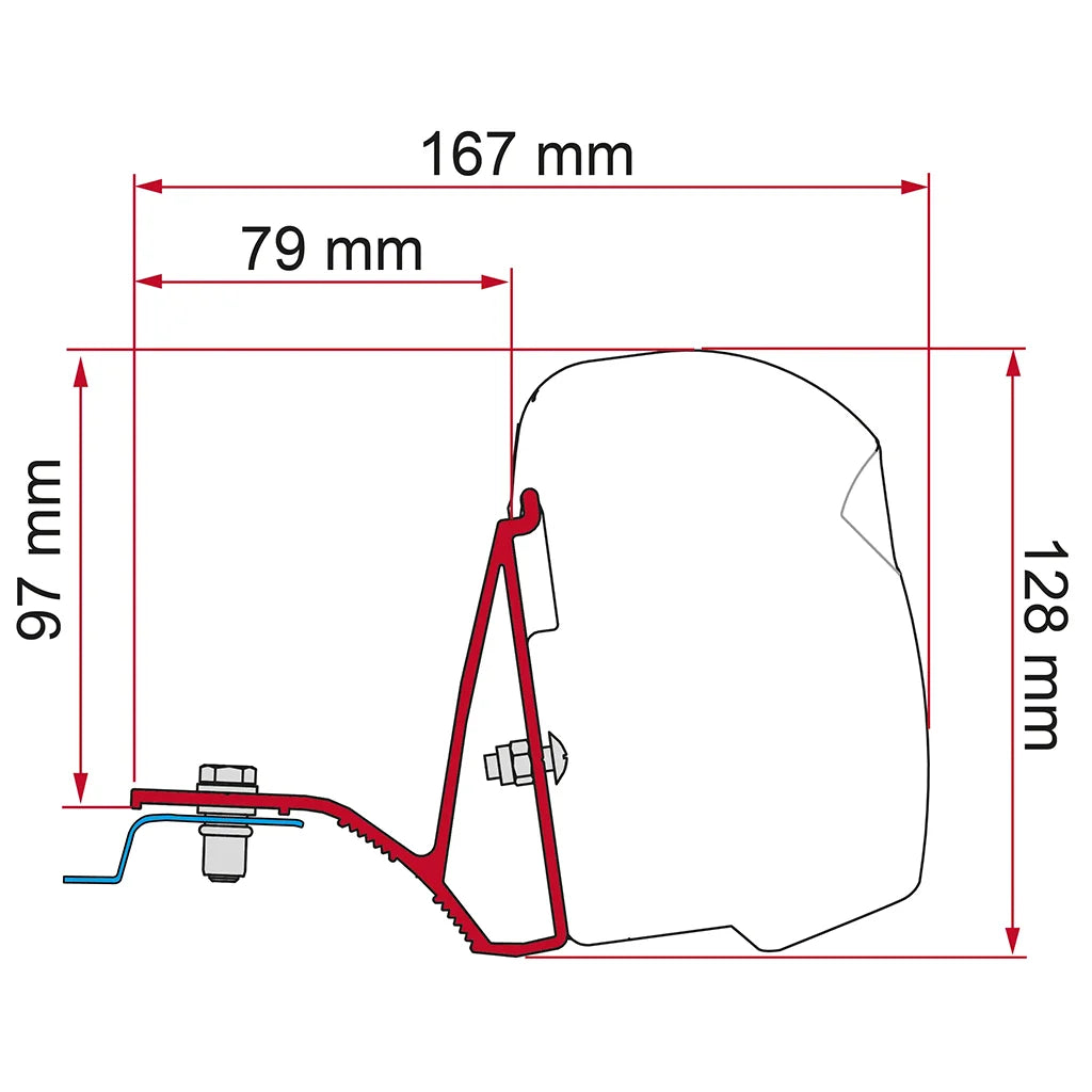 Fiamma - Kit Trafic/Viv/NV300/T. >14 (F43) | 98655A021