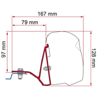 Fiamma - Kit Trafic/Viv/NV300/T. >14 (F43) | 98655A021