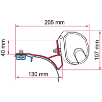 Fiamma - Kit VW T5/T6 Multivan/Trasporter-Rail | 98655R747
